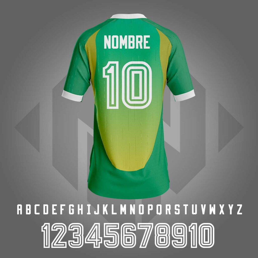 Números de camiseta de fútbol 12