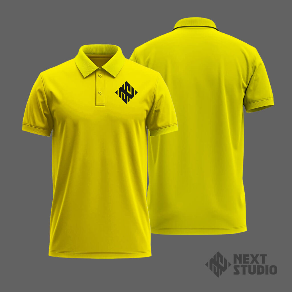 Polera pique amarillo