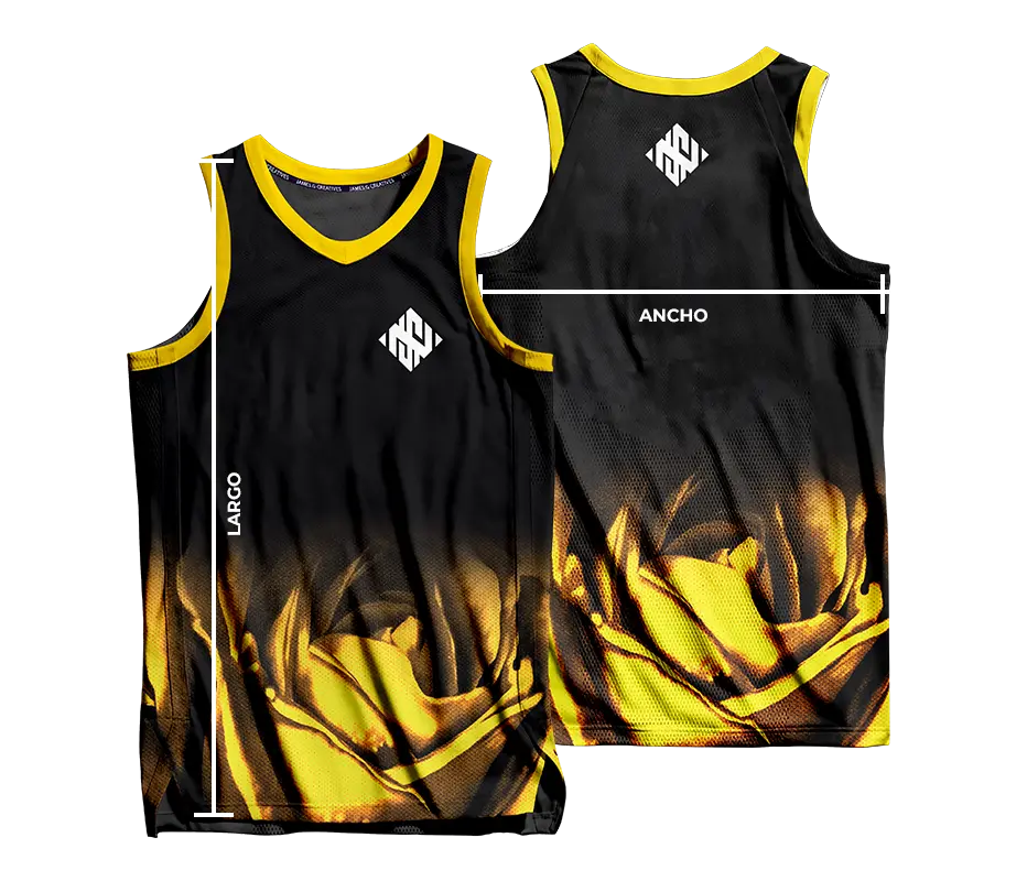 Medidas camiseta de basketball