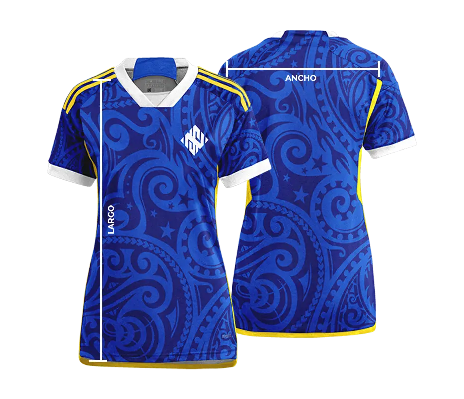 Medidas de camisetas de dama